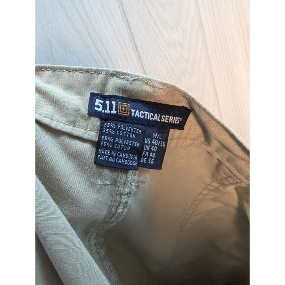 5.11 Tactical Series Khaki Tan Cargo Pants Men’s 40x36 RN109614 CA04719 - Picture 7 of 10